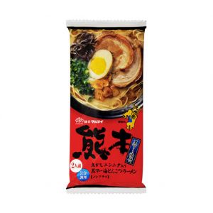 日本MARUTAI 熊本黑麻油豚骨风味拉面 2人份 186g