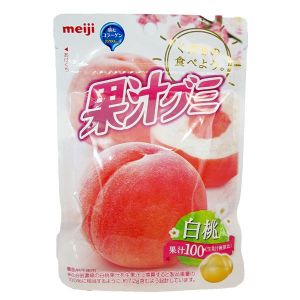 日本MEIJI明治 桃子味100果汁软糖 47G