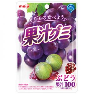 日本明治果汁胶原蛋白味觉软糖 葡萄味 51g
