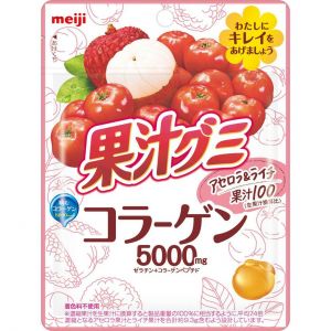 日本MEIJI明治 樱桃荔枝果汁胶原蛋白软糖 68G