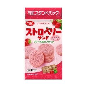 日本YBC山崎 草莓夹心饼干 18枚 191G