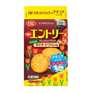 日本YBC山崎 ADELIA夹心饼干卡士达布丁风味 18枚 153G