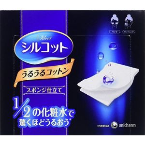 日本UNICHARM尤妮佳1/2省水超吸收化妆棉 40枚入