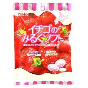 日本RIBON 北海道草莓牛奶软糖 60G