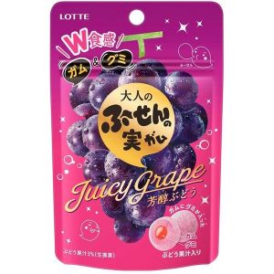 日本LOTTE乐天 大人食感葡萄味夹心软糖 26G