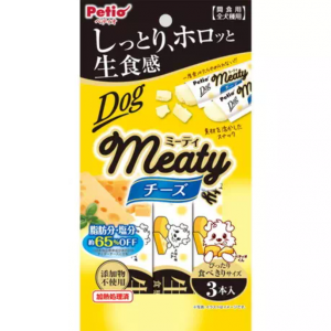 日本PETIO meaty全犬种用间食用减脂减盐芝士条 3个入