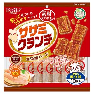 日本PETIO全犬种用间食用无谷物无添加鸡胸脆 独立包装13枚入