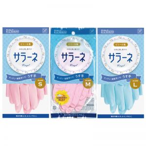 日本DUNLOP HOME SARANE薄型男女兼用家务手套 粉色 两款选