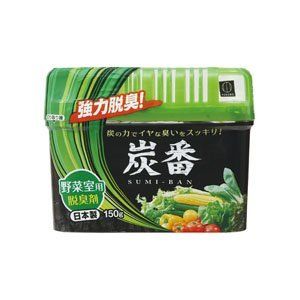 KOKUBO Charcoal Refrigerator Vegetable Use Deodorizer 150g