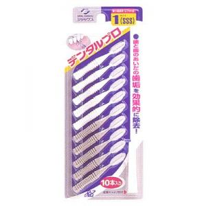 日本dental pro丹特博牙缝刷l型牙间隙成人牙签刷 1号0.7mm 10个入