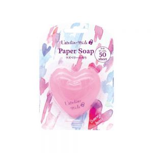 日本CHARLEY LATELIER MILA爱心香皂纸 50枚 两款选