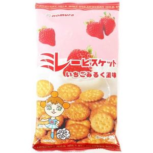 日本NOMURA野村 草莓味小圆脆饼 130G