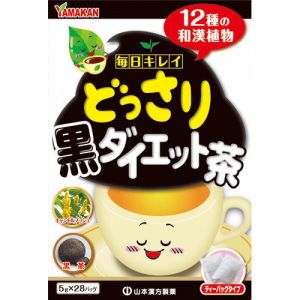 日本YAMAMOTO12种和汉植物黑减肥茶 5g*28包