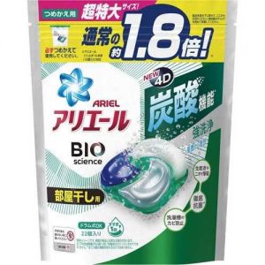 日本P&G宝洁ARIEL 4D炭酸机能强洗净洗衣凝珠补充装 22个入