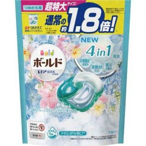 日本P&G宝洁bold炭酸机能强洗净消臭洗衣凝珠 替换装22个入 两款选