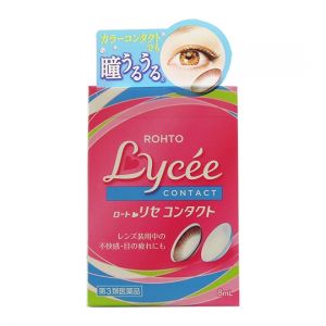 日本ROHTO乐敦LYCEE小红花隐形眼镜专用眼药水 8ml