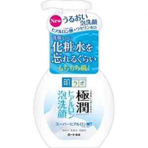 日本ROHTO乐敦制药 HADA LABO肌研极润透明质酸洗面奶保湿洁面泡沫 160ml
