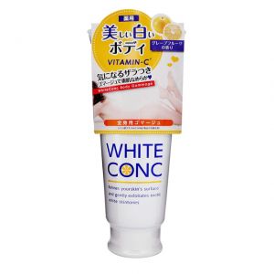 日本WHITE CONC维C药用全身美白身体磨砂膏 180g 葡萄柚香