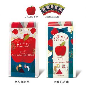 日本HONYARADOH虹雅堂苹果沐浴系列泡澡剂 20g*5包 两款选