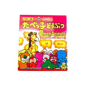 日本GINBIS金必氏 愉快动物饼干 黄油味 50g