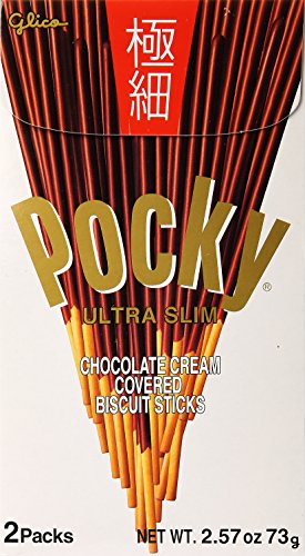 日本GLICO格力高POCKY极细巧克力饼干棒2包73G - TESOLIFE特搜商城