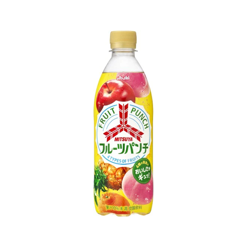 日本ASAHI朝日富含四种水果果汁碳酸饮料500ML - TESOLIFE特搜商城