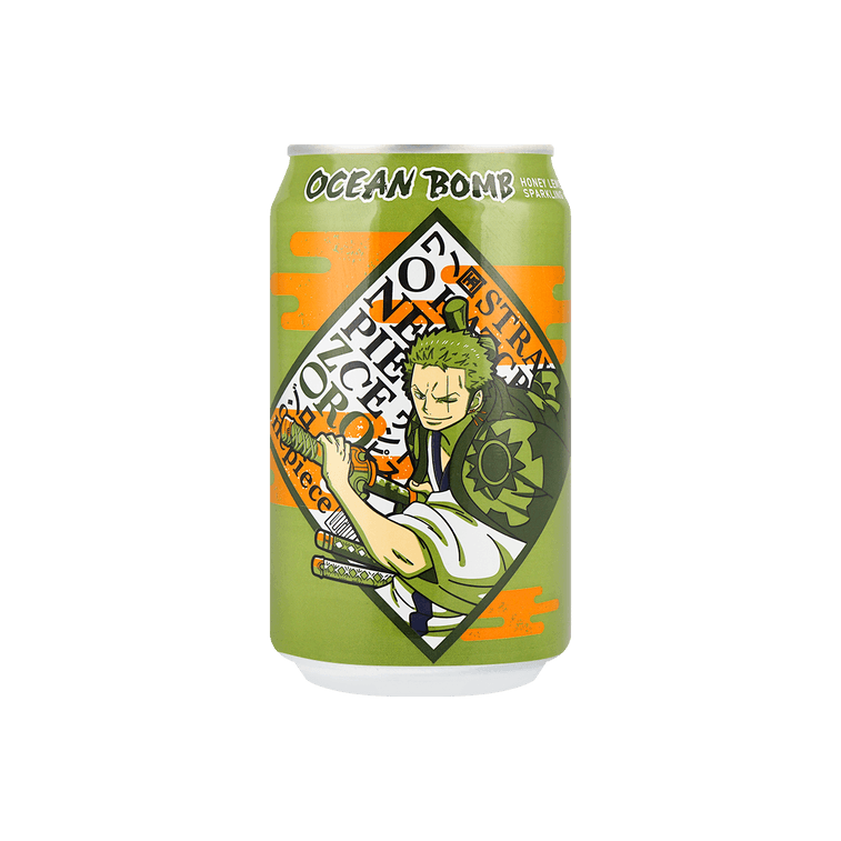 日本OCEAN BOMB 海賊王索隆蜂蜜柠檬气泡水330ML - TESOLIFE特搜商城