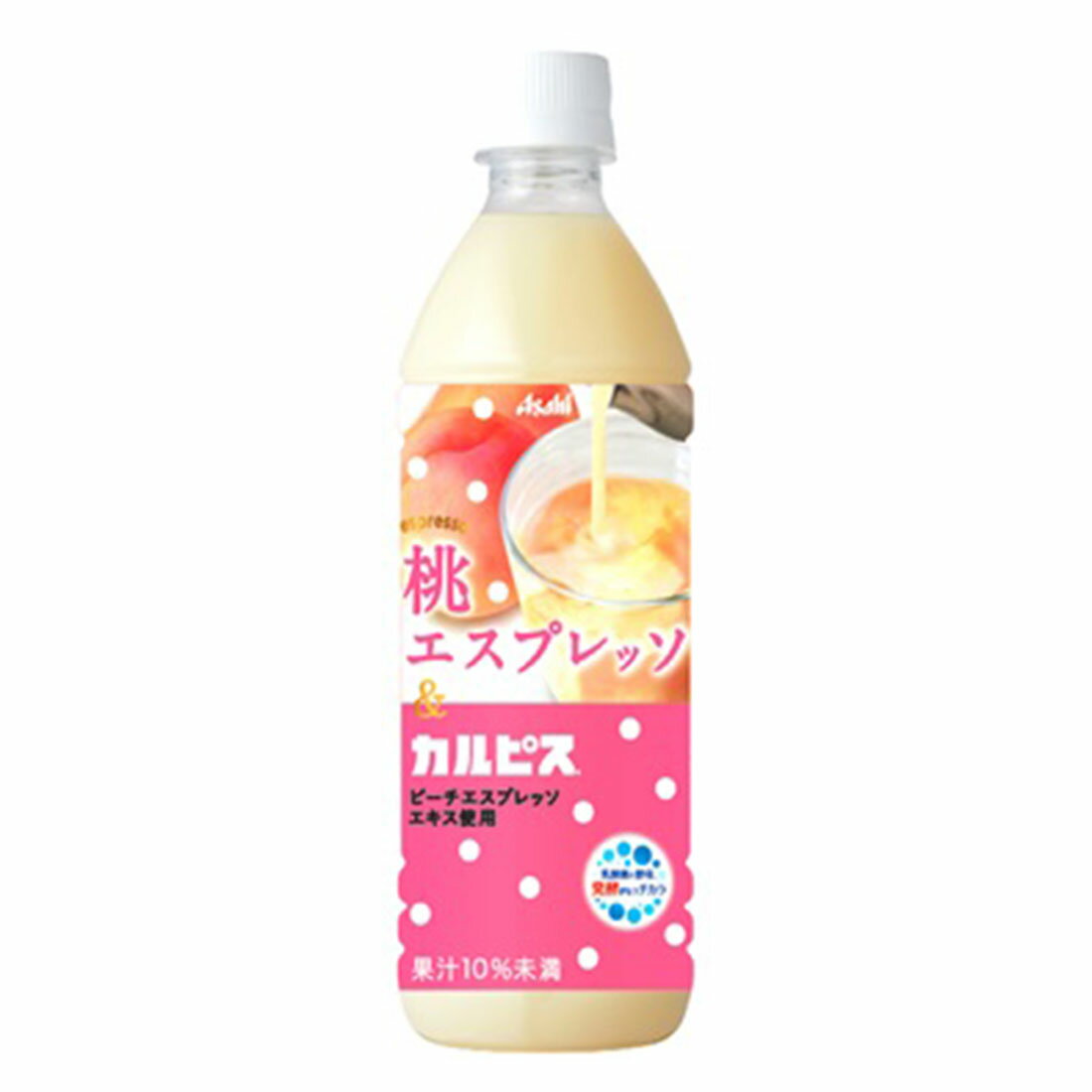 日本ASAHI朝日浓缩白桃汁可尔必思乳酸菌饮料500ML - TESOLIFE特