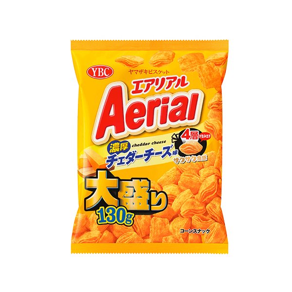 日本YBC山崎AERIAL四层玉米脆片浓厚芝士味增量版130G - TESOLIFE