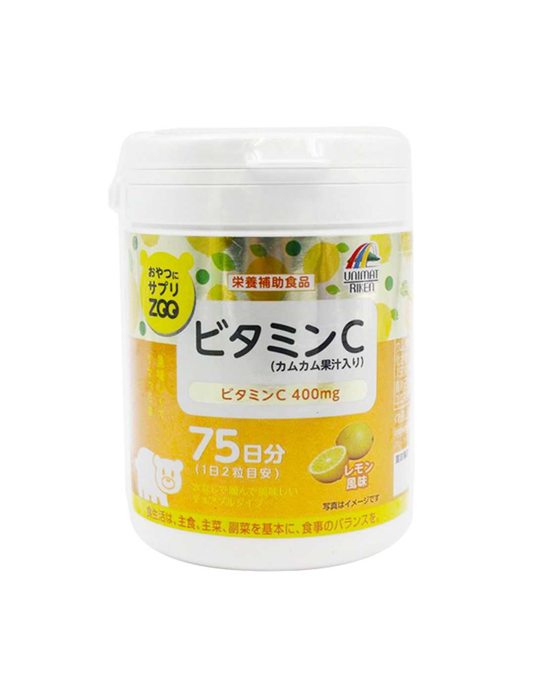 日本UNIMAT RIKEN ZOO咀嚼片维他命C 150粒- TESOLIFE特搜商城
