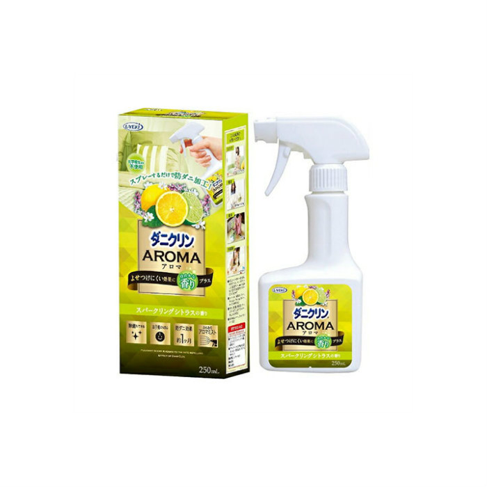 日本UYEKI AROMA化学杀虫不使用除螨芳香喷雾250ml 闪亮柑橘