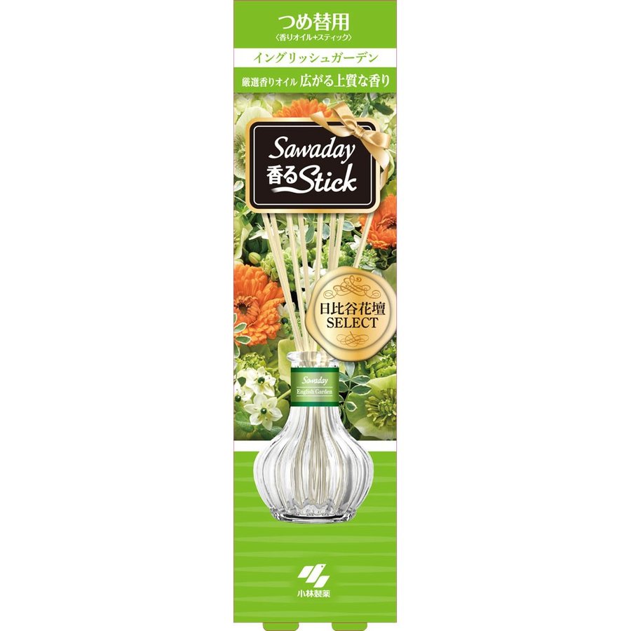 日本小林制药SAWADAY室内精油香薰替换装70ml 英国花园- TESOLIFE