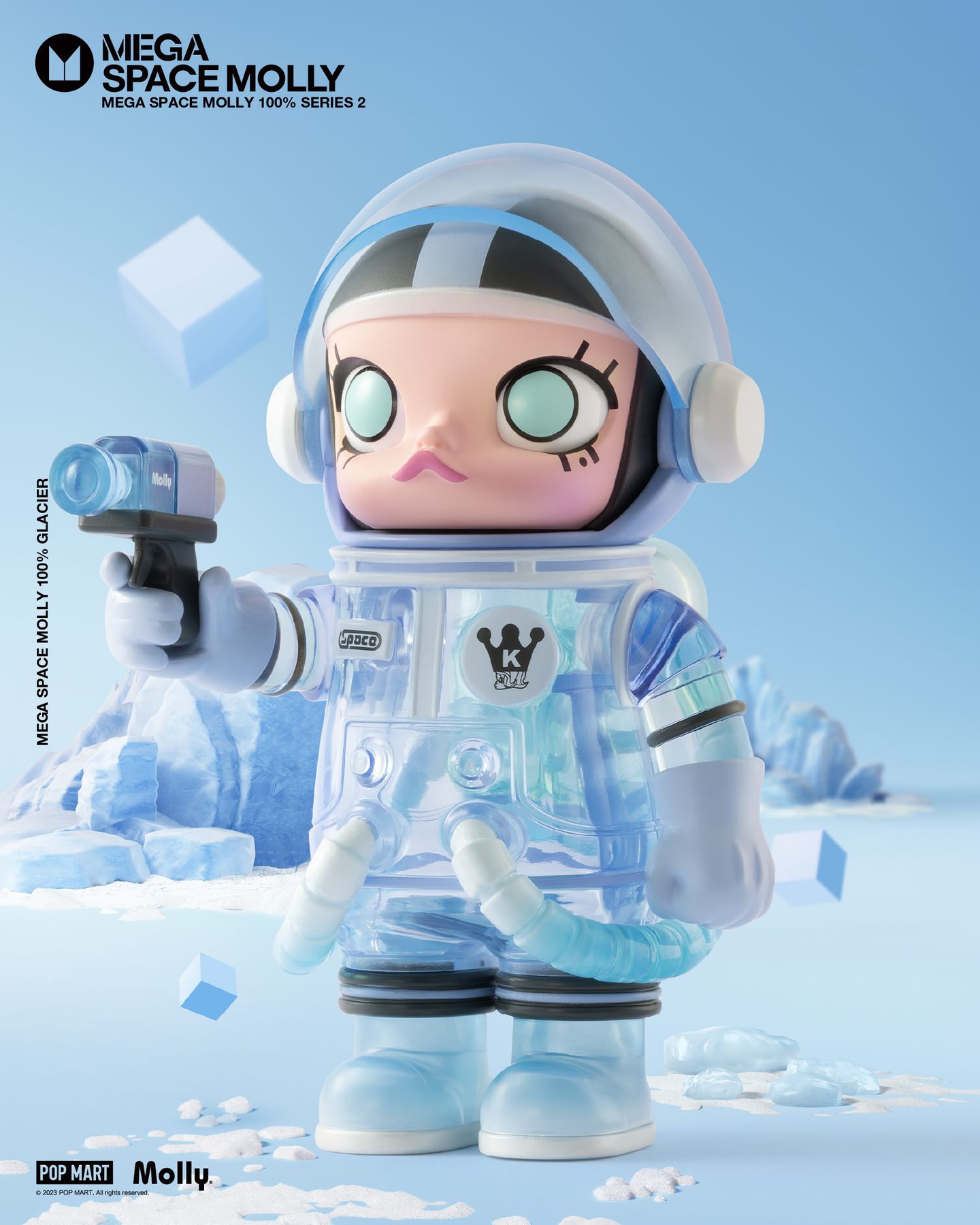 100％SPACE MOLLY シリーズ 1 POPMART 2点セット POP MART x Kenny Wong's MEGA COLLECTION 100% SPACE MOLLY